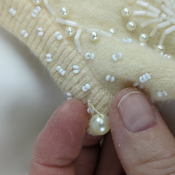 Vintage Marshall Field & Company Beaded Wool/Angora Sweater - Picture 8 of 17